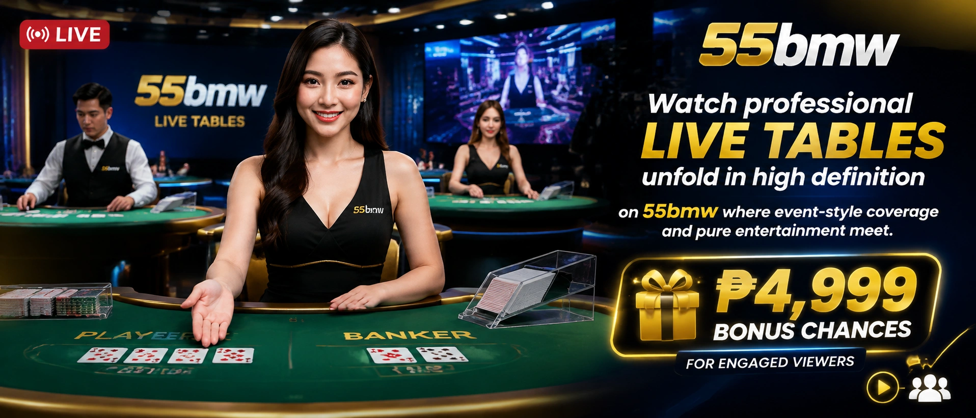 Live dealer tables in Philippines